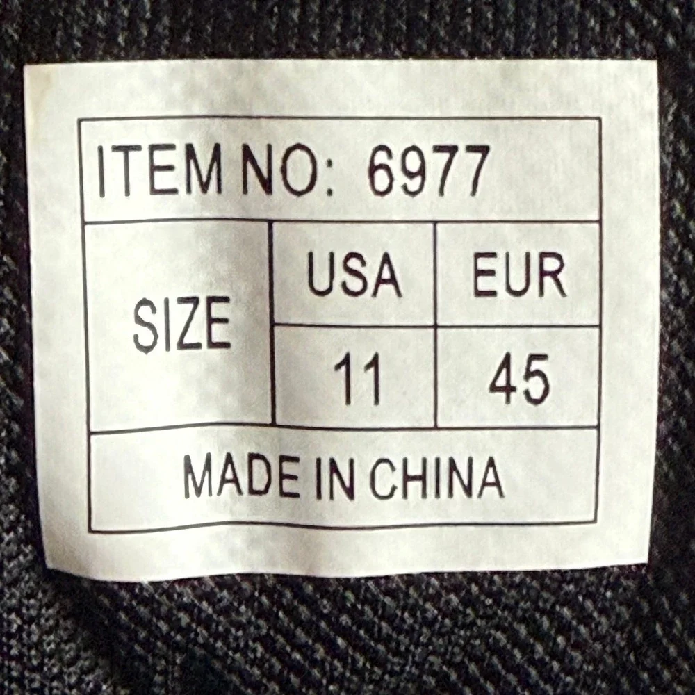 Unbranded Men's Size US 11 UK‎ 10.5 Basketball Black White Mid Top Sneakers 0856
